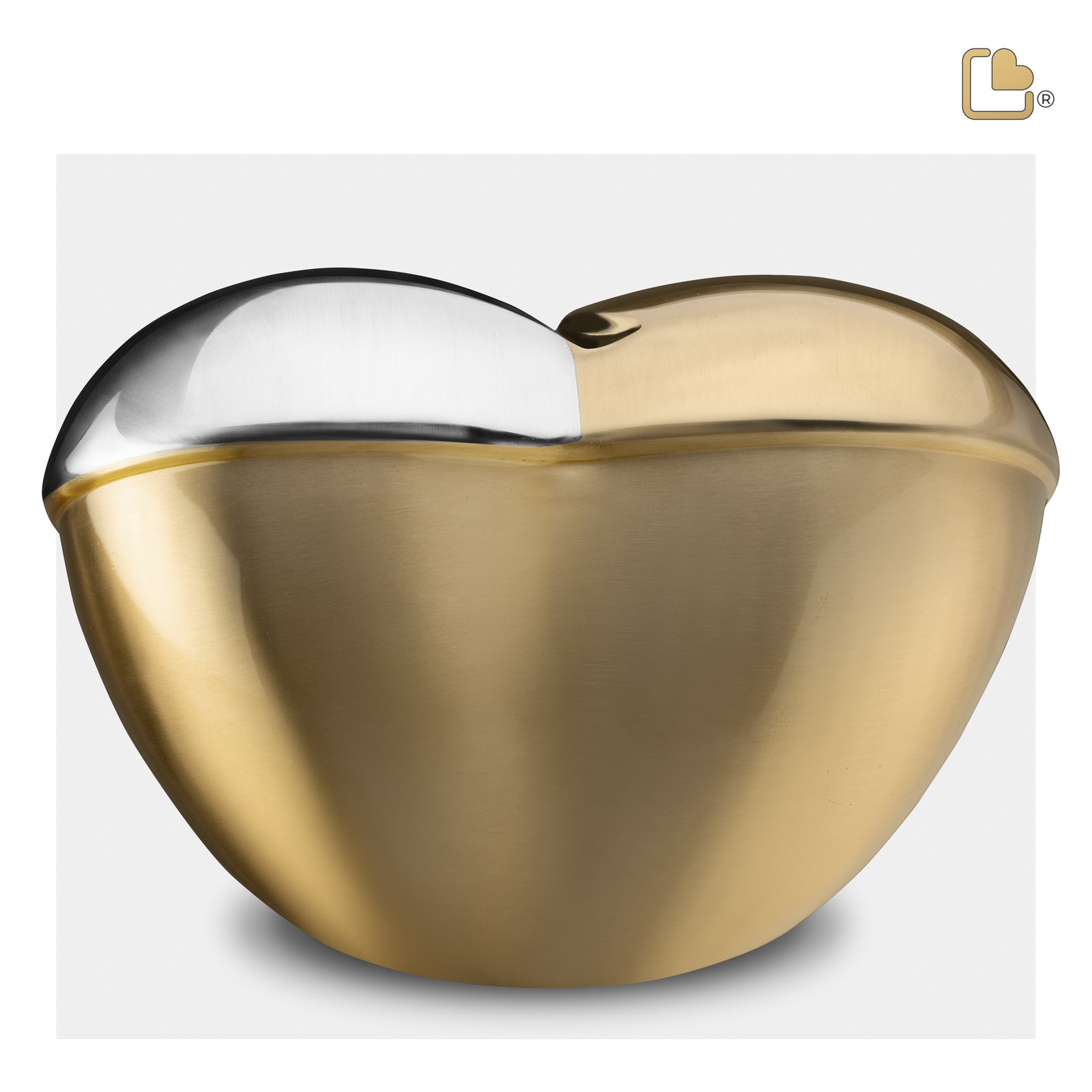 A1111 HeartFelt Standard Adult Urn Bru Gold w/Crystal