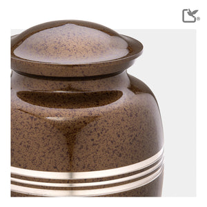 A214 Classic Standard Adult Urn Speckled Auburn & Bru Pewter