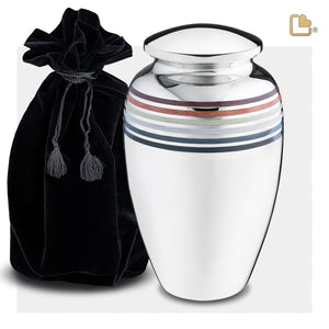 A223 Pride Bear Standard Adult Urn Pol Silver