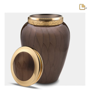 A291 Blessing Standard Adult Urn Pearl Bronze & Bru Gold