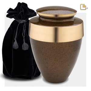 A421 Eternity Standard Adult Urn Speckled Auburn & Bru Gold