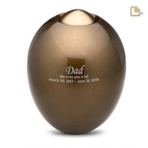 A511 Adore Standard Adult Urn Bronze & Bru Gold