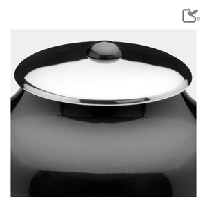 A520 Simplicity Standard Adult Urn Midnight & Pol Silver