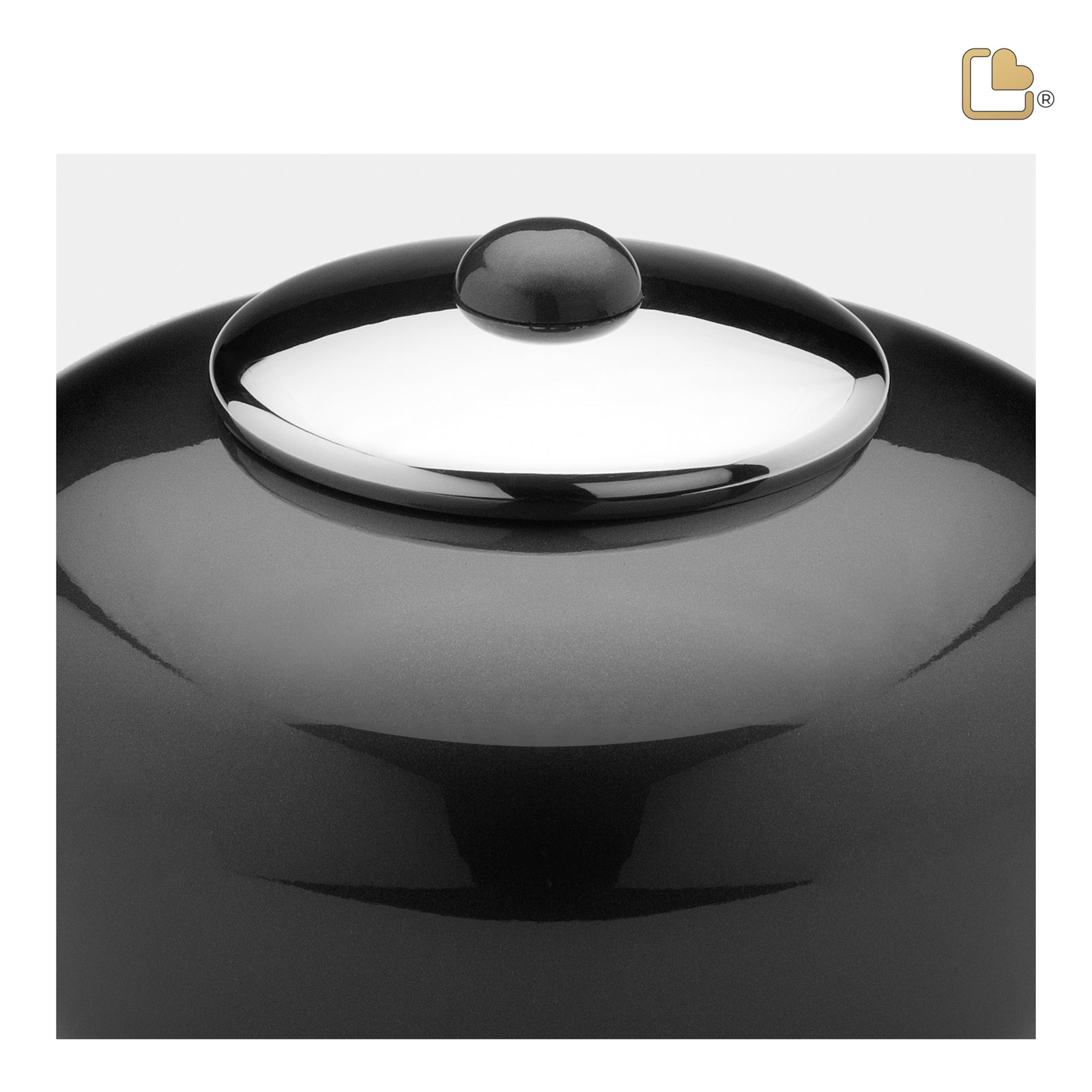 A530 Simplicity Standard Adult Urn Midnight & Pol Silver