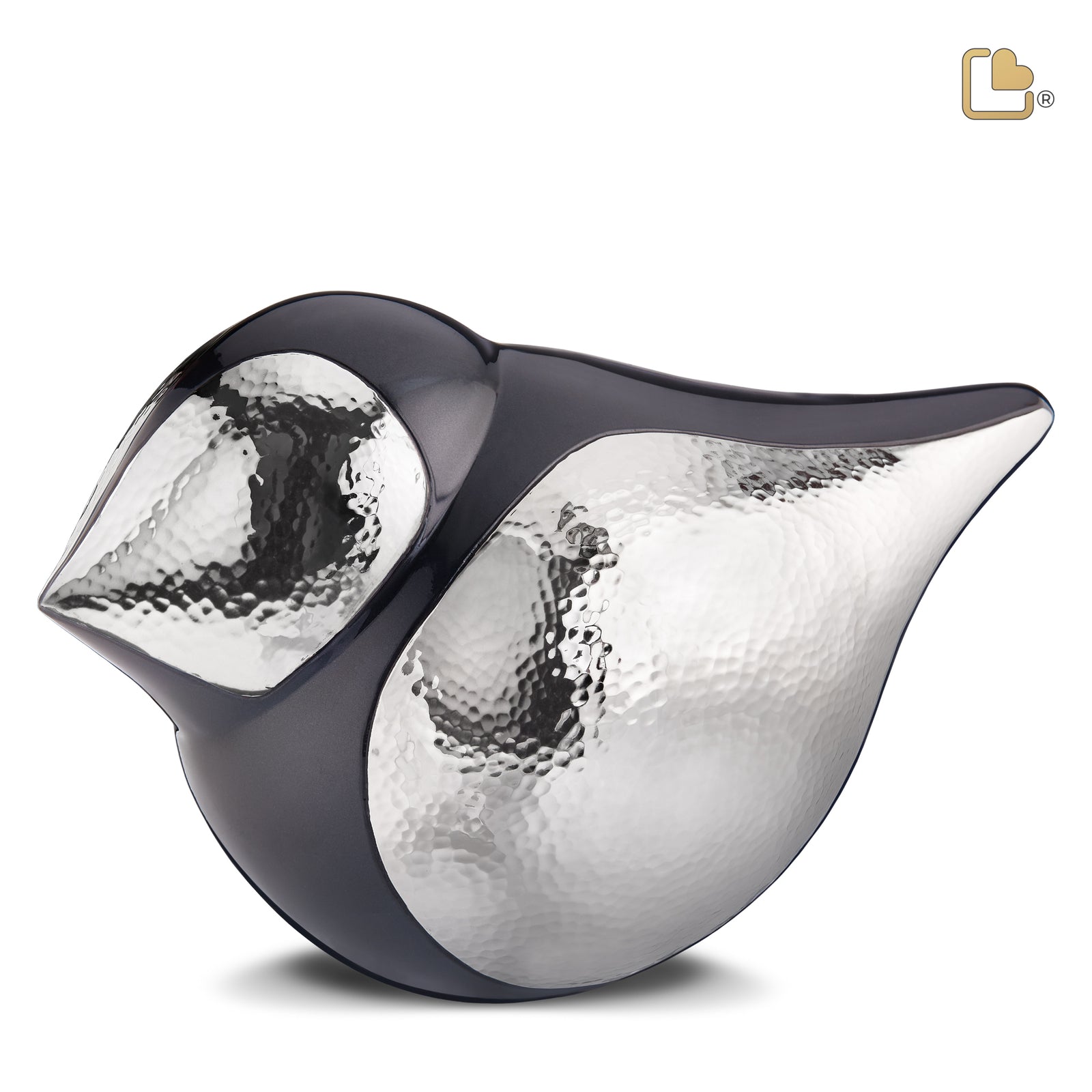 A561 SoulBird Female Standard Adult Urn Midnight & Hmd Silver