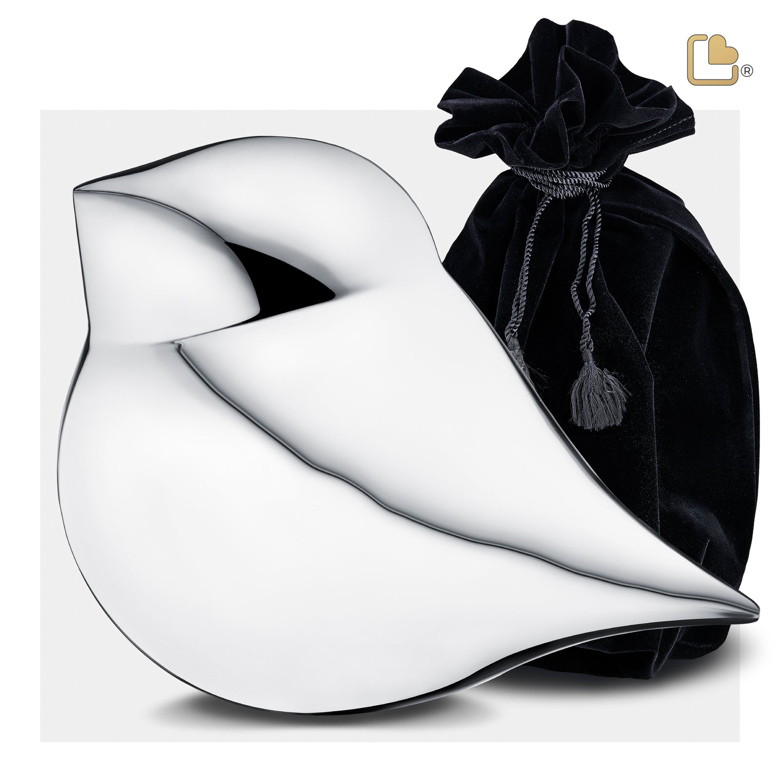 A562 SoulBird Male Standard Adult Urn Pol Silver