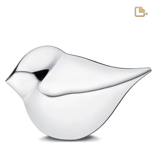 A563 SoulBird Standard Adult Urn Pol Silver