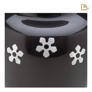 A570 Divine Forget-Me-Not Standard Adult Urn Midnight & Bru Pewter