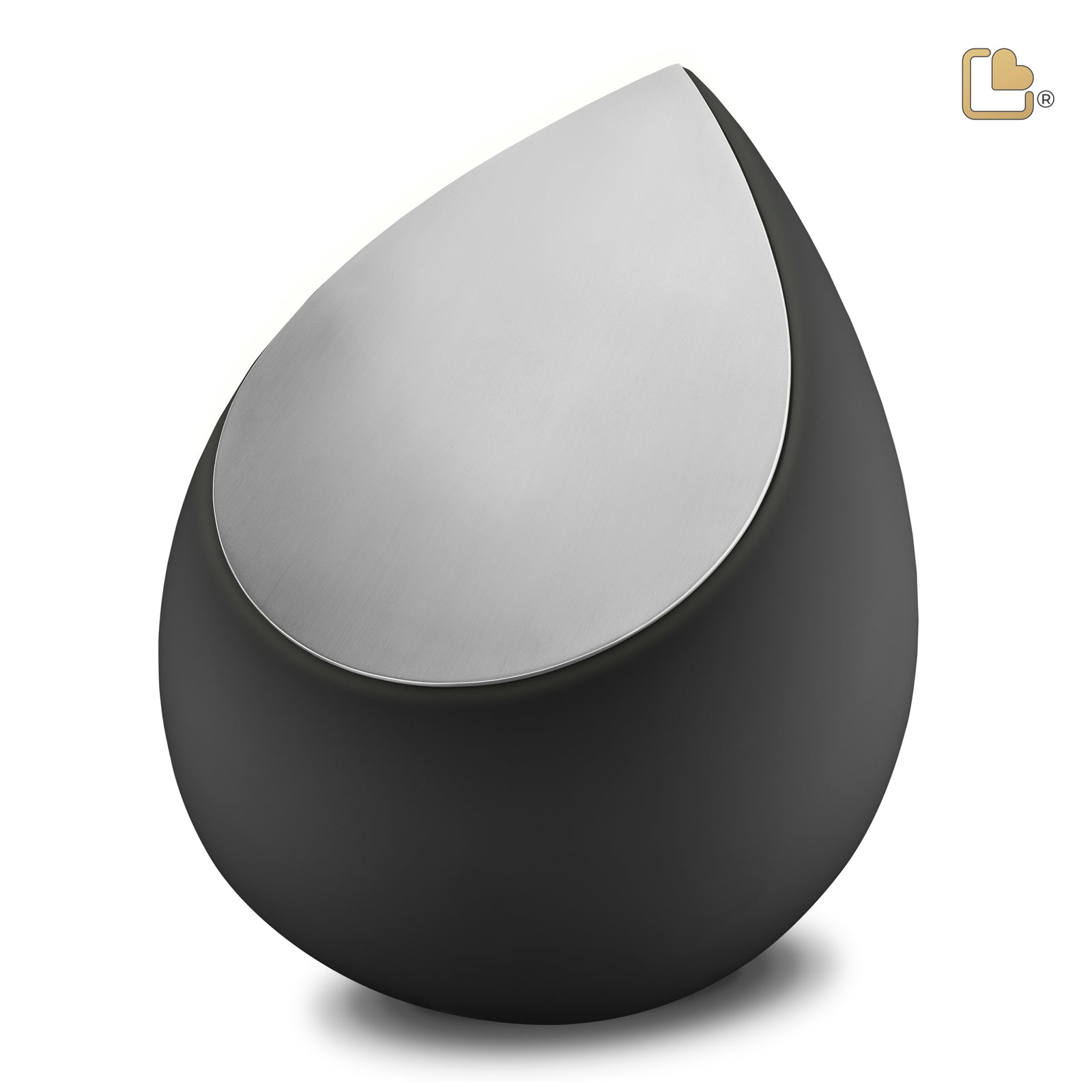 A583 Drop Standard Adult Urn Black & Bru Pewter