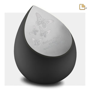 A583 Drop Standard Adult Urn Black & Bru Pewter