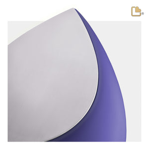 A586 Drop Standard Adult Urn Navy & Bru Pewter