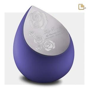 A586 Drop Standard Adult Urn Navy & Bru Pewter