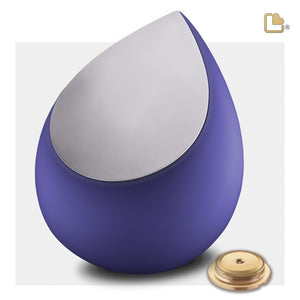 A586 Drop Standard Adult Urn Navy & Bru Pewter