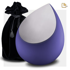 A586 Drop Standard Adult Urn Navy & Bru Pewter