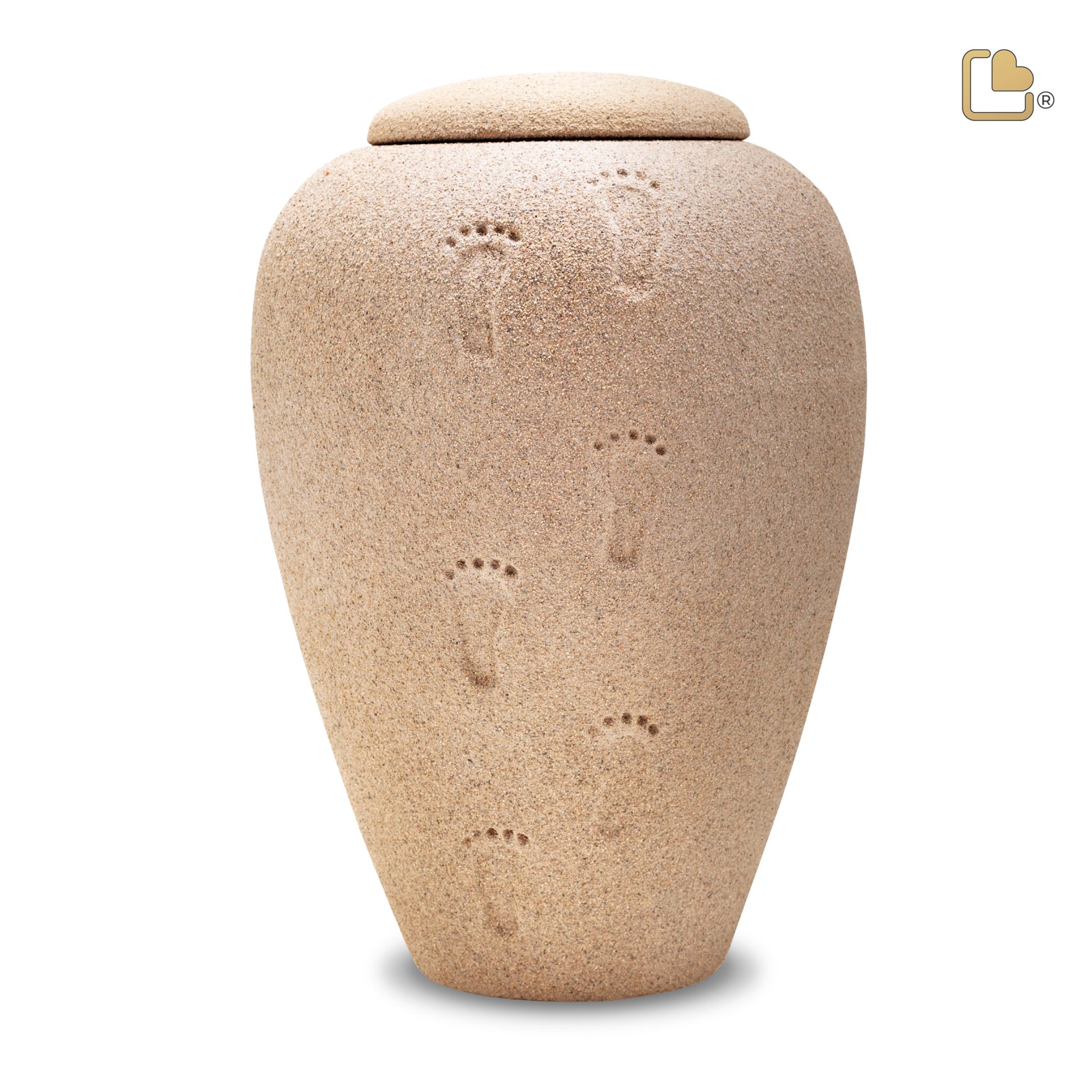 BA110 ShiftingSand Footprints Standard Adult Urn Eco Sand