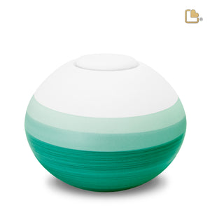 BA141 Mint Round Adult Urn Eco Pigment