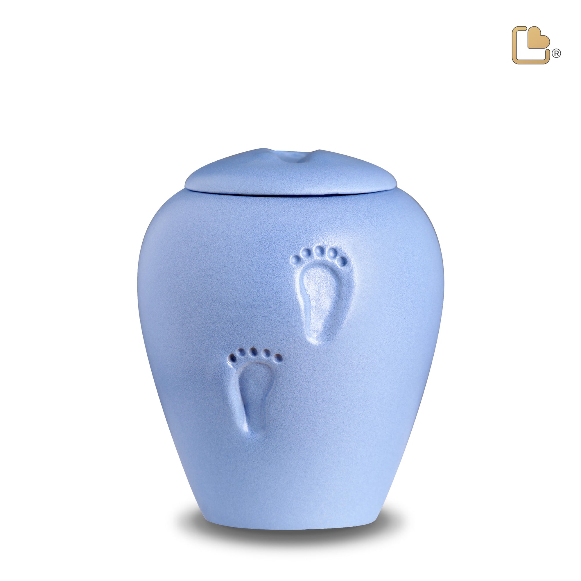 BC130   AngelBlue Baby Footprints Child Urn Eco Pigment