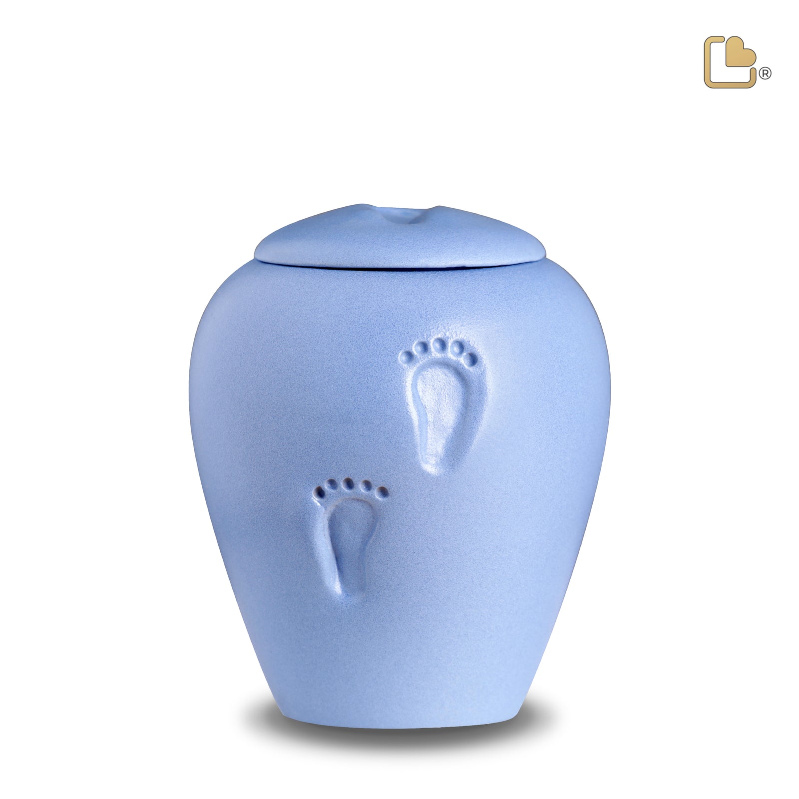 BC130 AngelBlue Baby Footprints Child Urn Eco Pigment