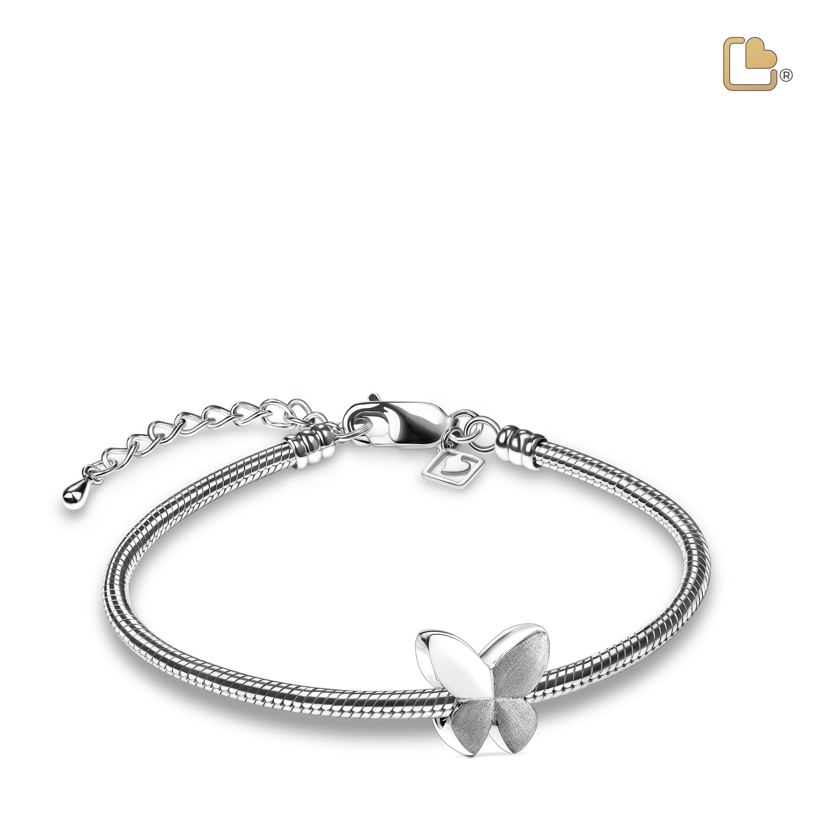 BD2020 Butterfly Ashes Bead Pol & Bru Silver