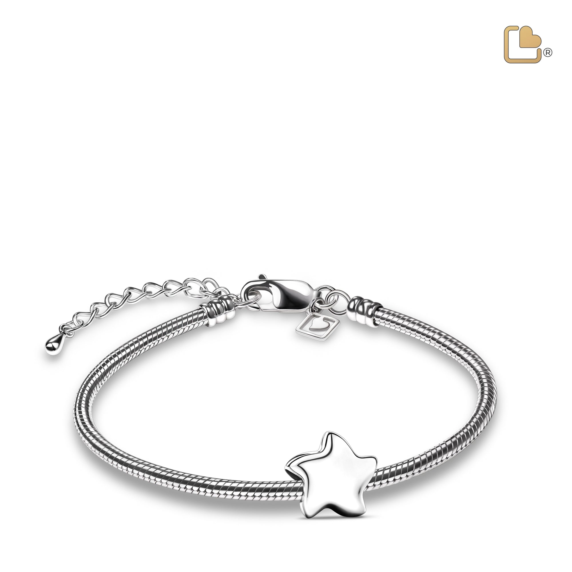 BD2030   Angelic Star Ashes Bead Pol Silver