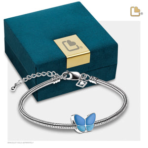 BD2091 Wings of Hope Ashes Bead Pearl Blue & Pol Silver