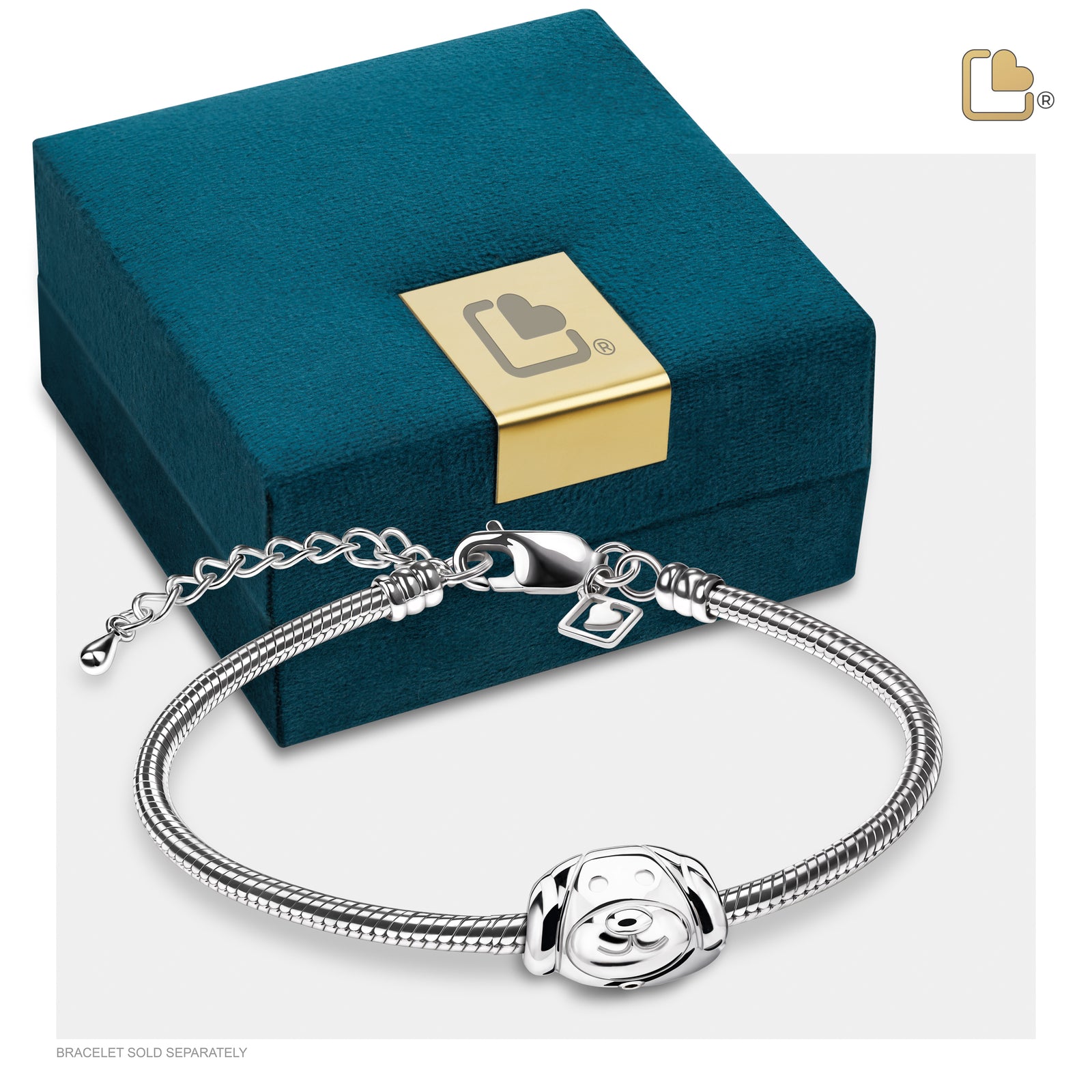 BD2100 DogFace Ashes Bead Pol Silver