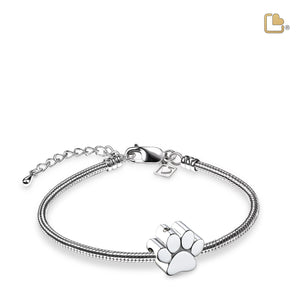 BD2102 Paw Ashes Bead Pol Silver