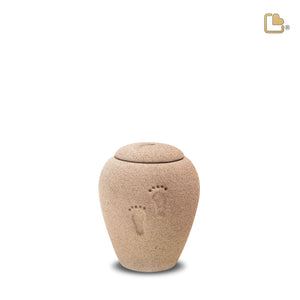 BK110 ShiftingSand Footprints Keepsake Urn Eco Sand