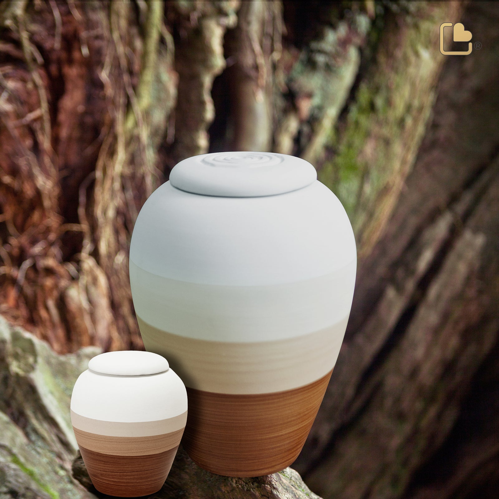 BK120 EarthBrown Keepsake Urn Eco Pigment