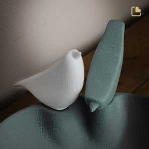 CA111 Togetherness Bird Feeder Moss & White