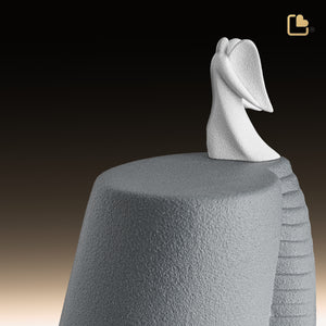 CA120 Stairway to Heaven Standard Adult Urn Silver Grey & White