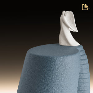 CA121 Stairway to Heaven Standard Adult Urn Cerulean & White