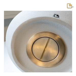 CA130 Cradle Child Urn White & Pink