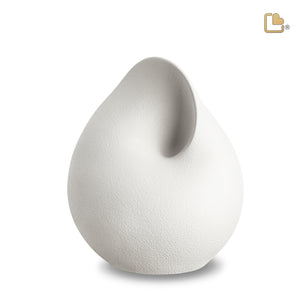 CA160 Soulful Shell Standard Adult Urn White