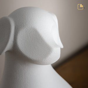 CP190 Dog Pet Urn White