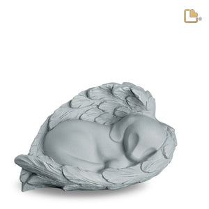 CP201 Angelic Dog Pet Urn Silver Grey