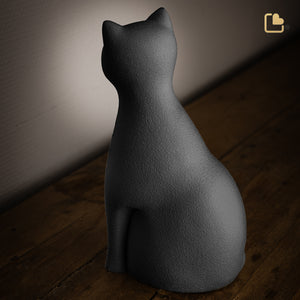CP211 Cat Pet Urn Black