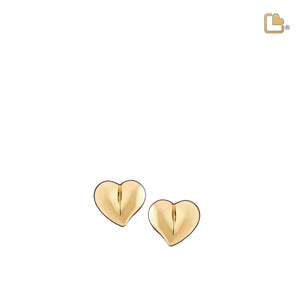 ER1011 LoveHeart Stud Earrings Pol Gold Vermeil