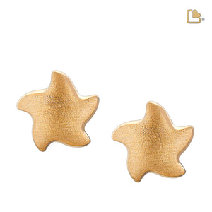 ER1031 Angelic Star Stud Earrings Bru Gold Vermeil