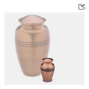 K217 Radiance Keepsake Urn Bru Copper