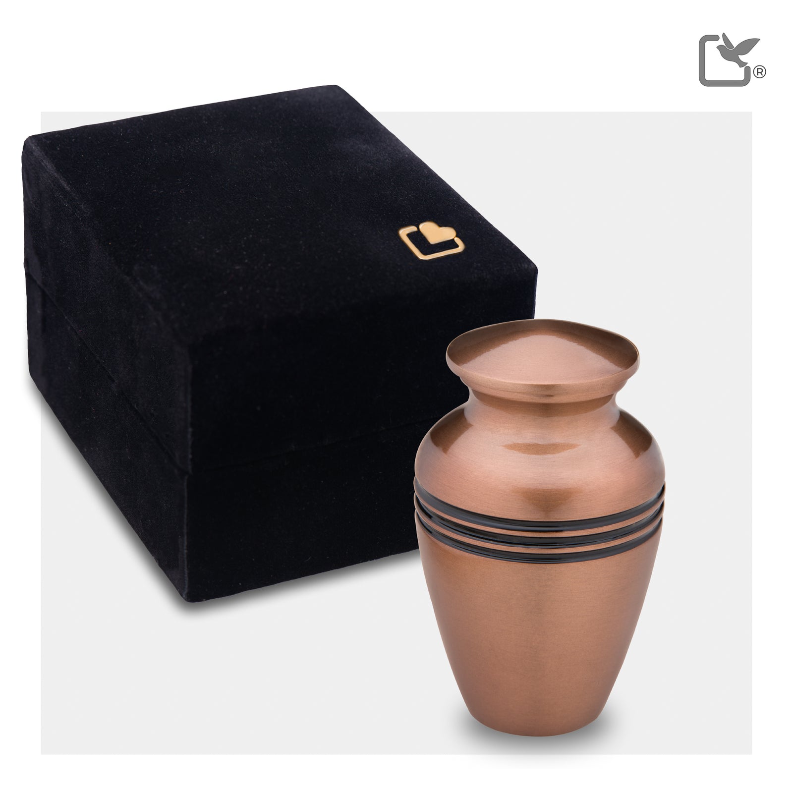 K217 Radiance Keepsake Urn Bru Copper