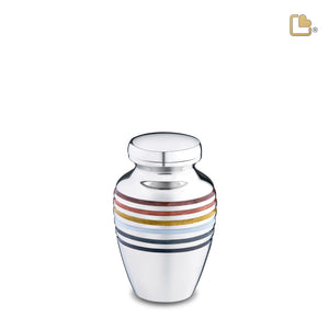 K223 Pride Bear Keepsake Urn Pol Silver