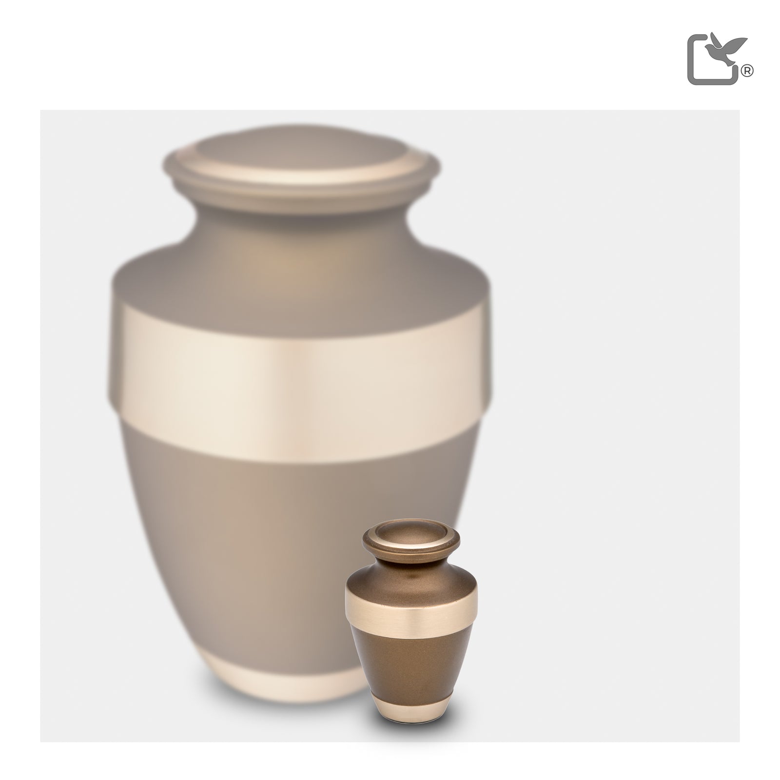 K260 Espana Keepsake Urn Bronze & Bru Gold