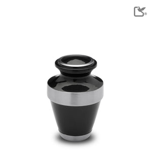 K261 Espana Keepsake Urn Midnight & Bru Pewter