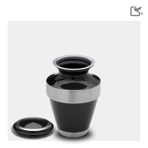 K261 Espana Keepsake Urn Midnight & Bru Pewter