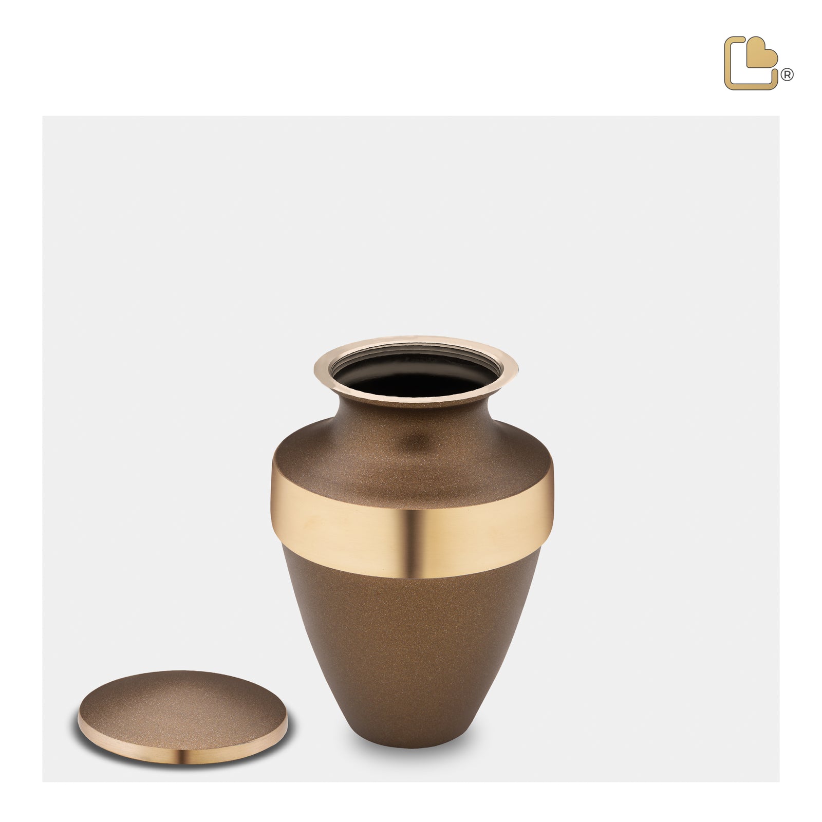 K411 Eternity Keepsake Urn Auburn & Bru Gold