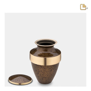 K421 Eternity Keepsake Urn Speckled Auburn & Bru Gold