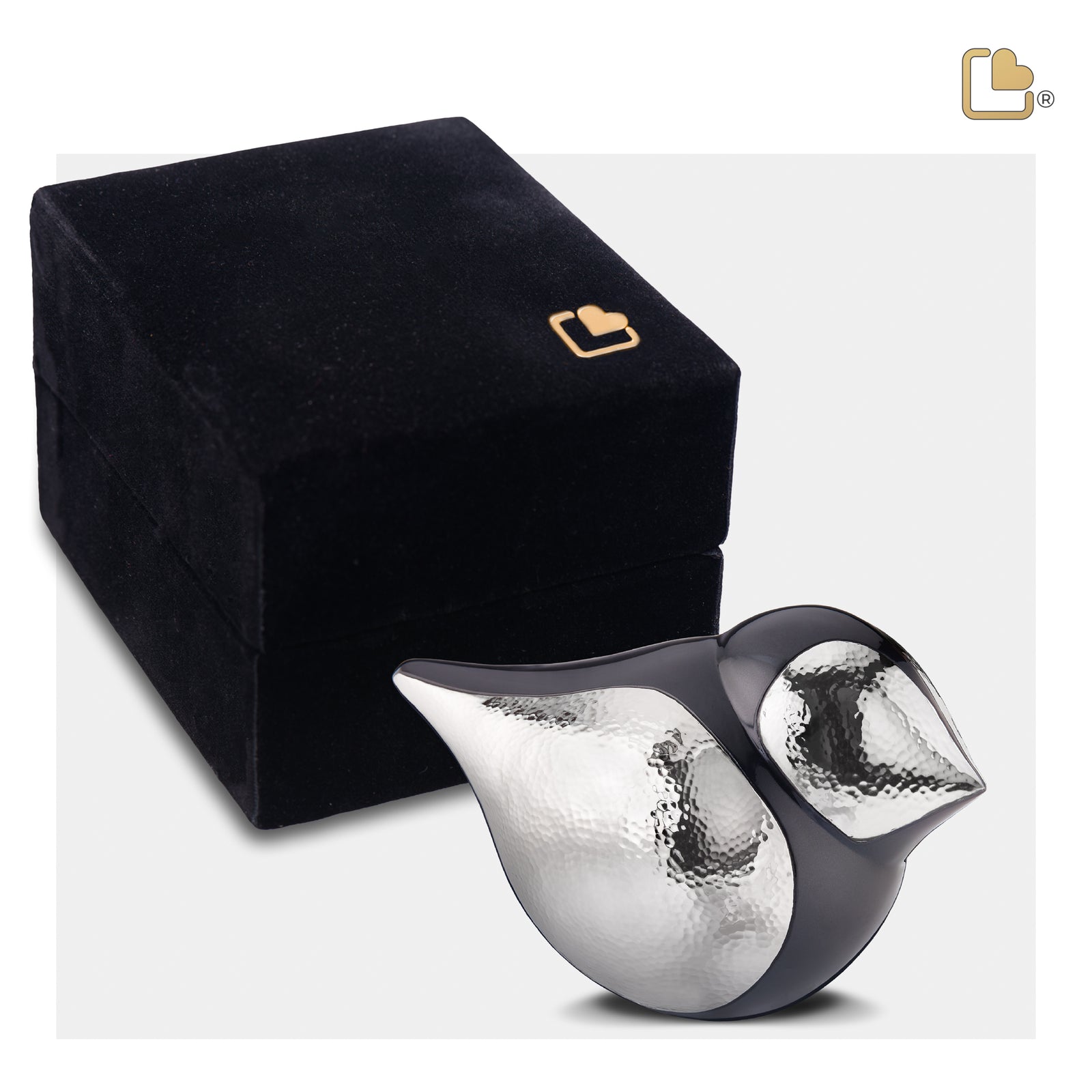 K561 SoulBird Female Keepsake Urn Midnight & Hmd Silver