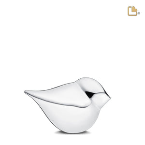 K563 SoulBird Keepsake Urn Pol Silver