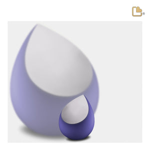 K586 Drop Keepsake Urn Navy & Bru Pewter